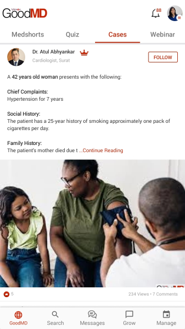 Patient case sharing