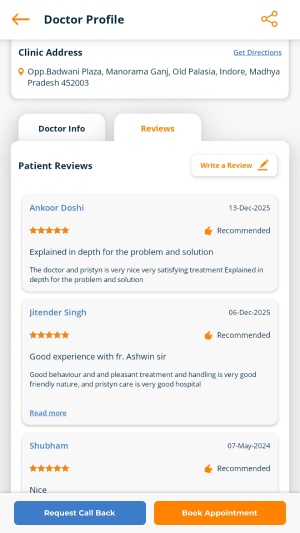 Doctor reviews
