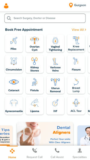 Pristyn Care home screen