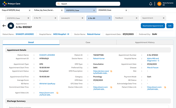 Appointment management